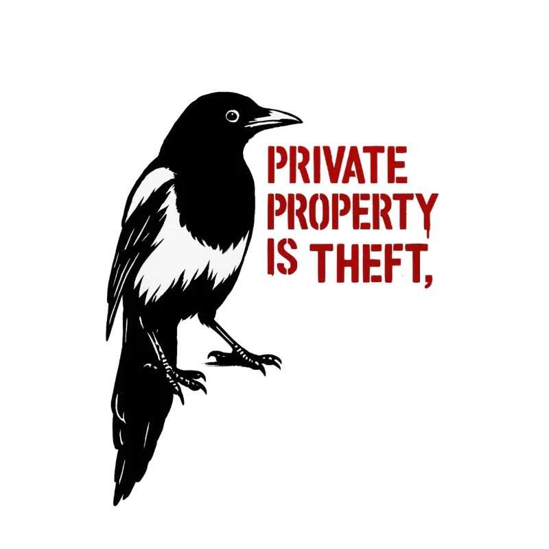 Message de pie, corbeau et rouge
