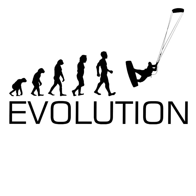 Kitesurfing Evolution Tshirt Kite Männer Frauen