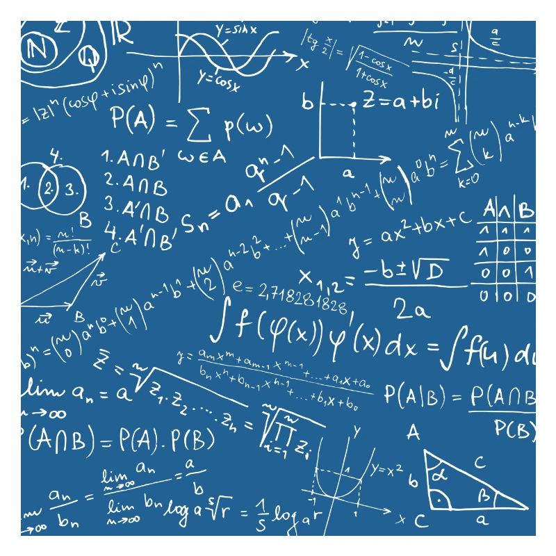 Math Equation Pattern, Quadratic Formula Math Gift