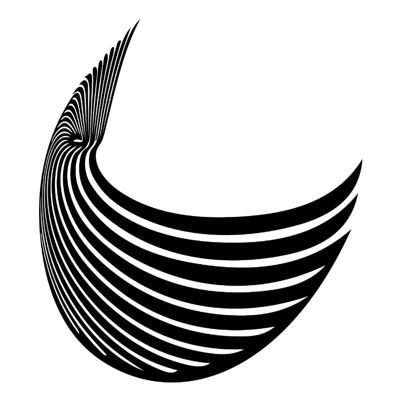 Geometric stripe wing