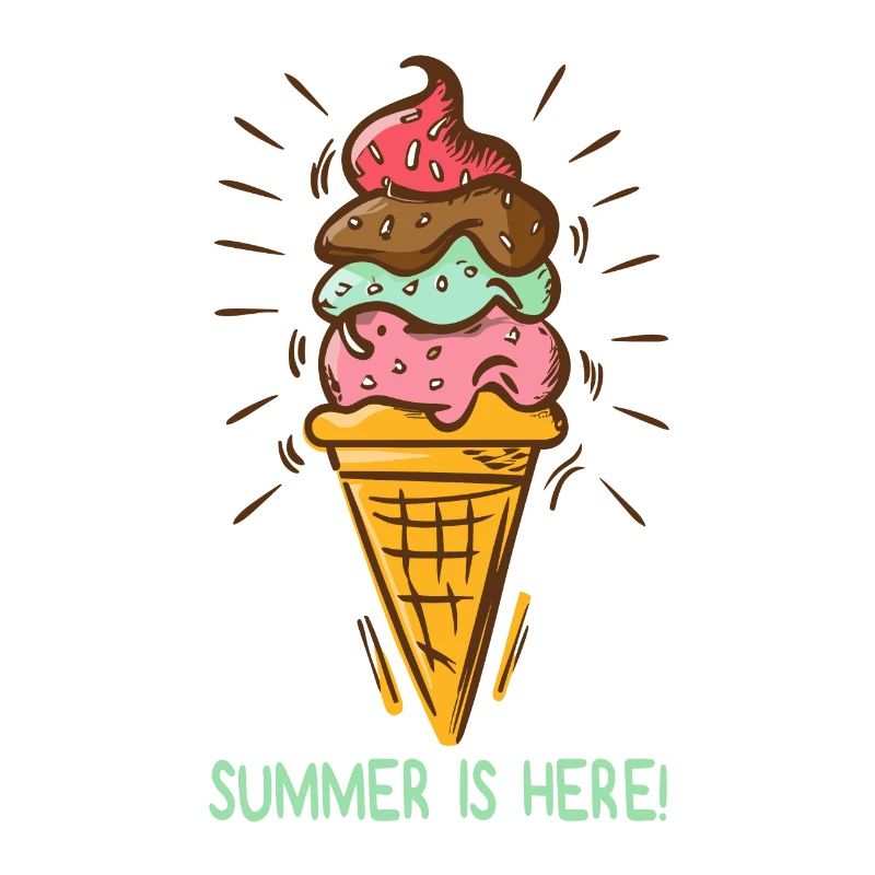Eis Summer is here Eiscreme Eisdiele Sommerzeit