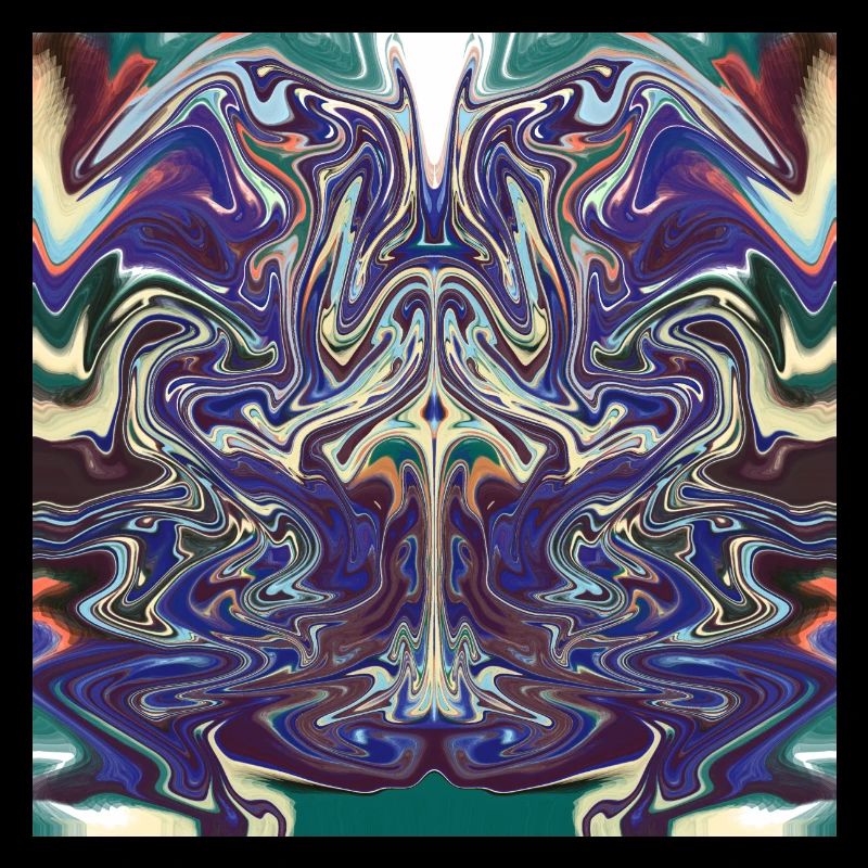 Abstract with a bull pattern