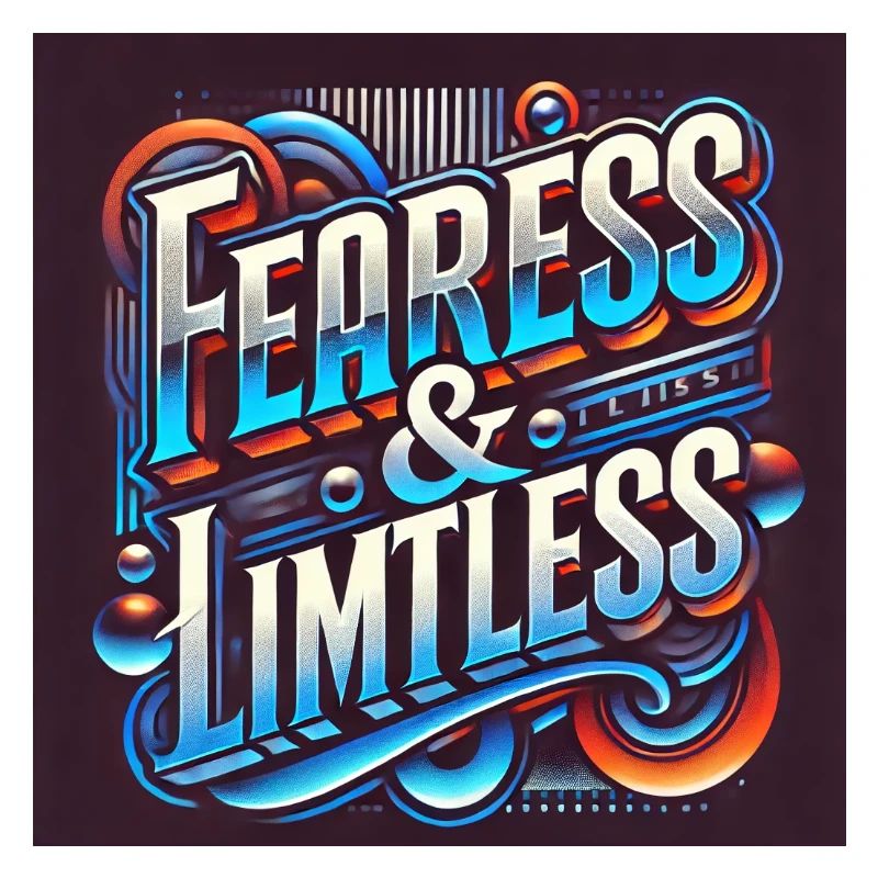 Fearless & Limitless – Conception typographique audacieuse