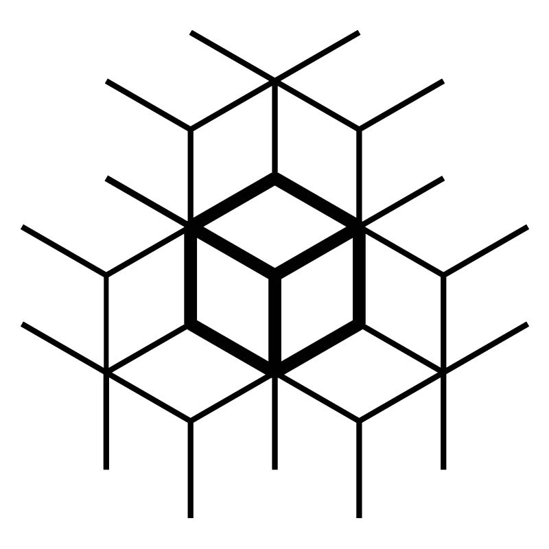 Web semplice cubetti