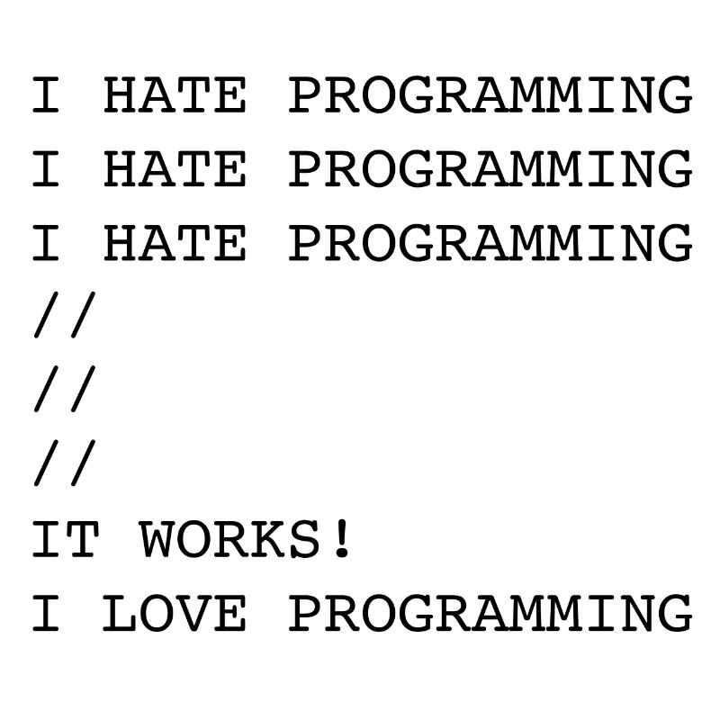 Je déteste la programmation