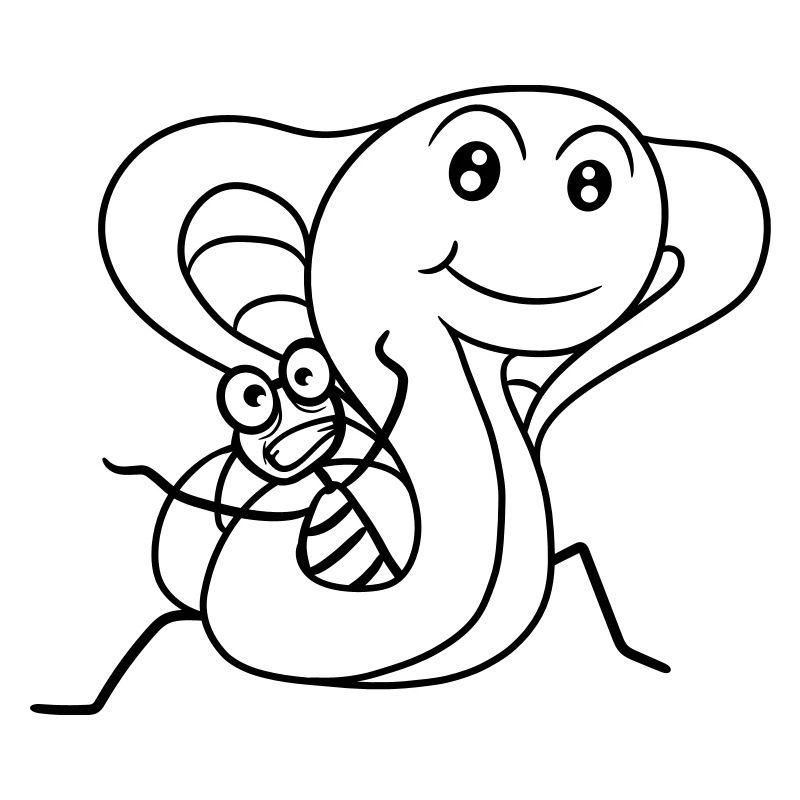 constrictor strangling young human being man cobra