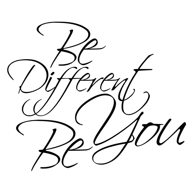 Be Different Be You Design
