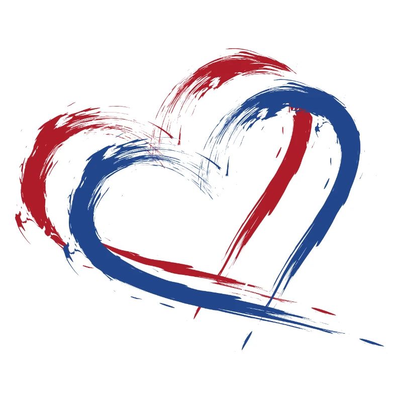 Drapeau, de, pays-bas, drapeau, couleurs, coeur