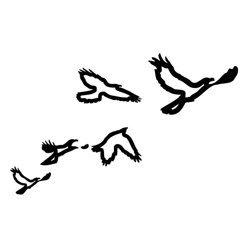 5 Voegel (1 color)