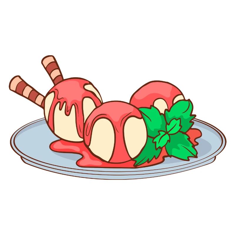 Eis Speiseeis Eiskrem Eiscreme Kugeleis Eisbecher