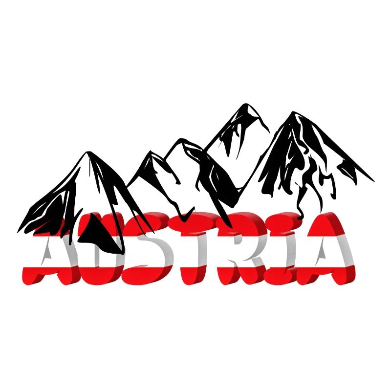 Austria mit Bergen