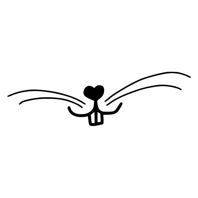 Visage de lapin mignon