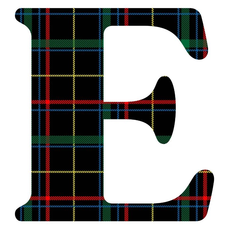 Monogramme e tartan écossais