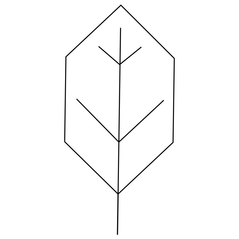 blatt kontur