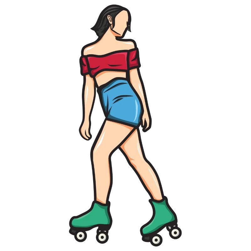 Rollschuh Mädchen