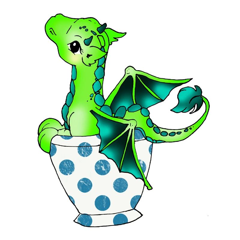 Dragon dans la coupe Créature mythique