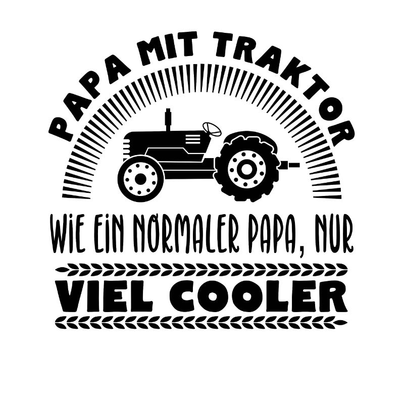 Papa mit Traktor