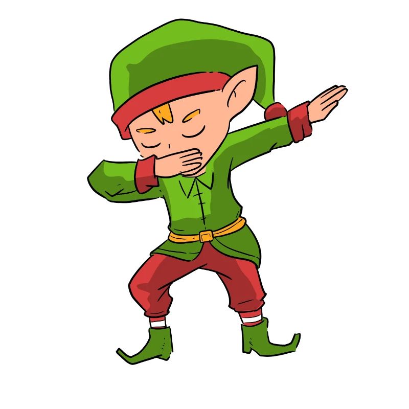 Dabbing Elf