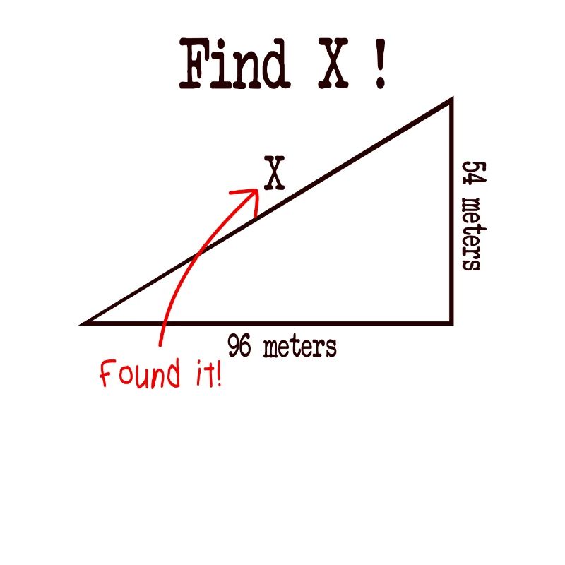 Math math meme Find X Found It pythagoras