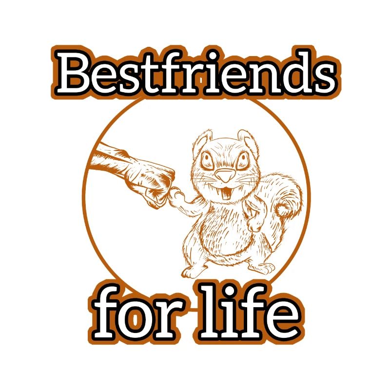 Eichhörnchen Bester Freund fürs Leben Hand Bump Tier