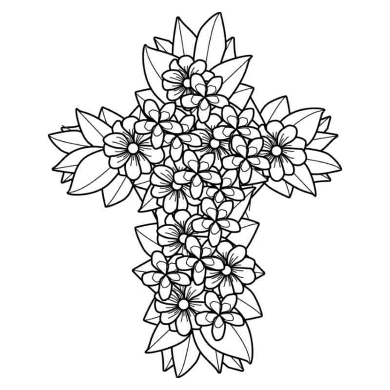 Croix de fleurs