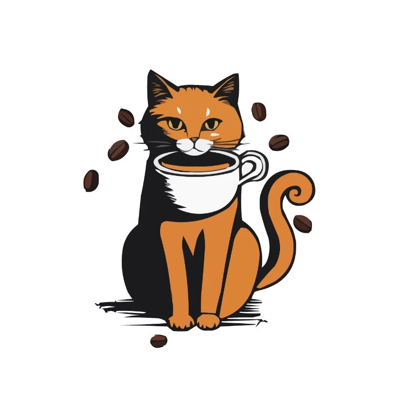 Katze Kaffee