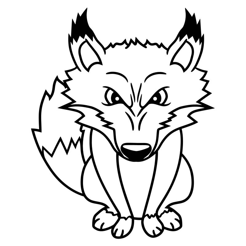 Fuchs Böser Blick Gefährlich Rotfuchs Wildes Tier