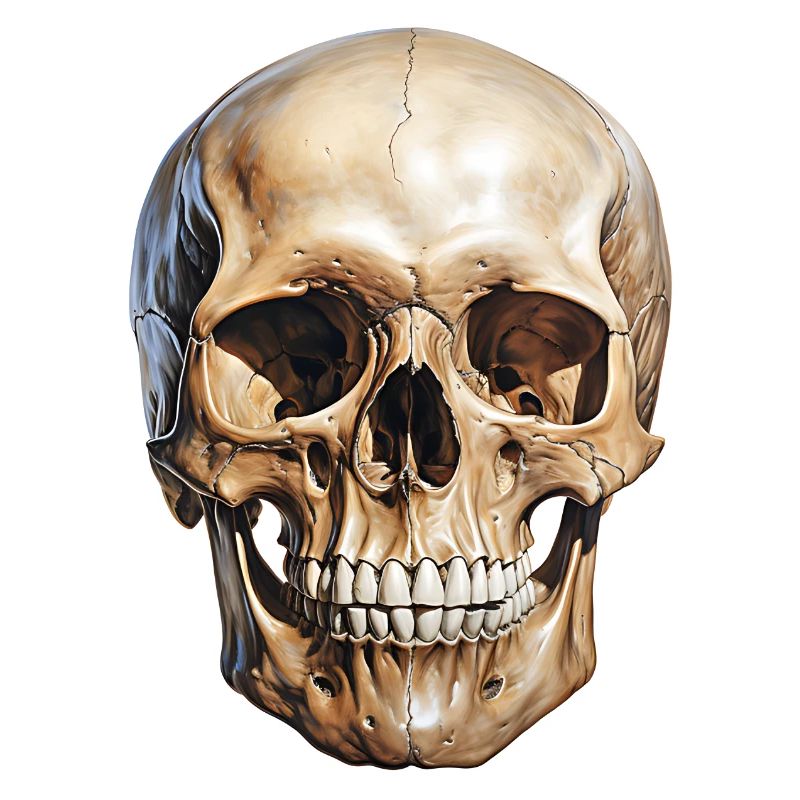 Crâne Crâne, symbole de mort et de danger
