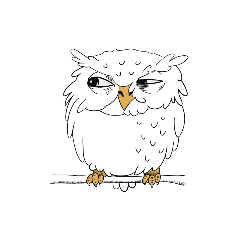 skeptical eagle owl (eyes and feet)