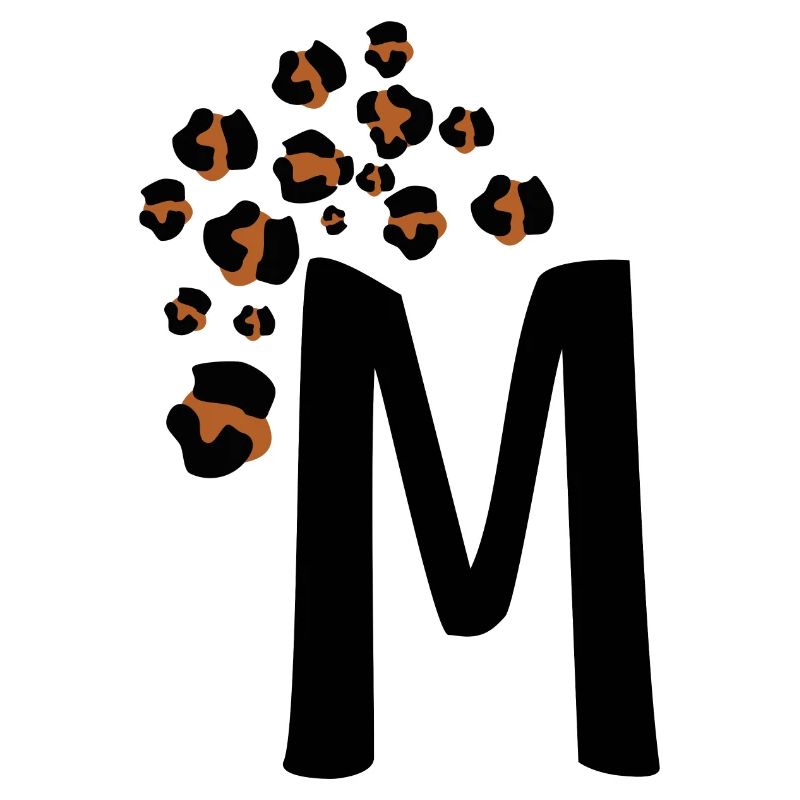 Letter M Leopard Patterns