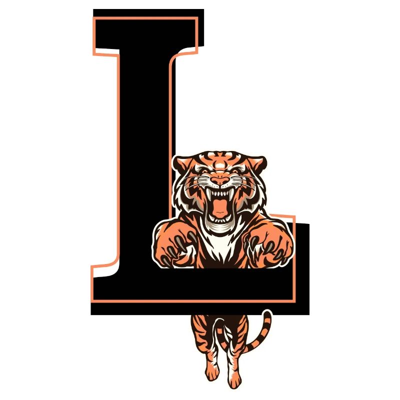 Letter l tiger - gift idea