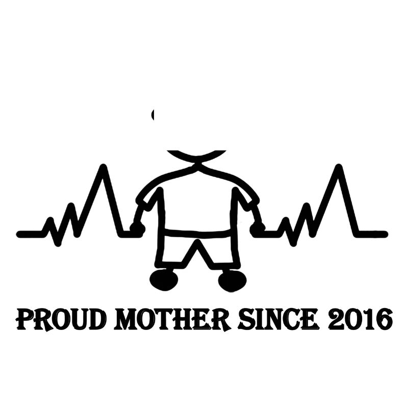 Stolze Mutter seit 2016 eines Jungen