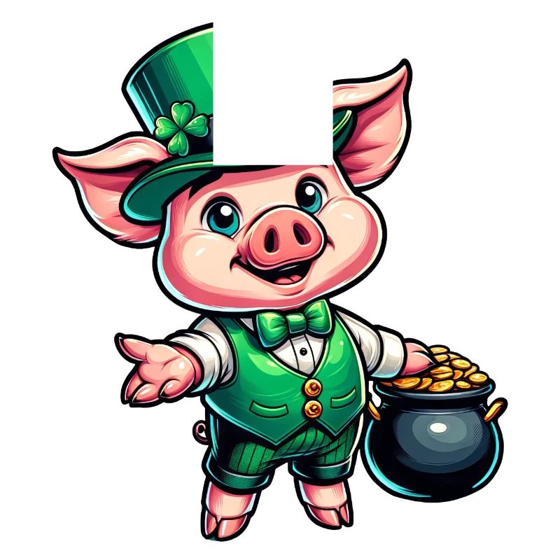 Doux cochon de la Saint-Patrick