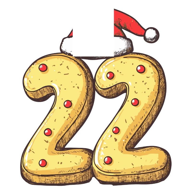 Biscuit de Noël à 22 chiffres