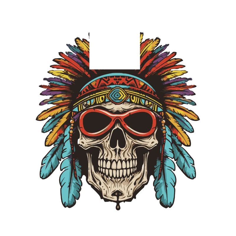 Crâne Apache amérindien