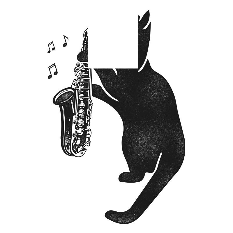 Saxophone Cat