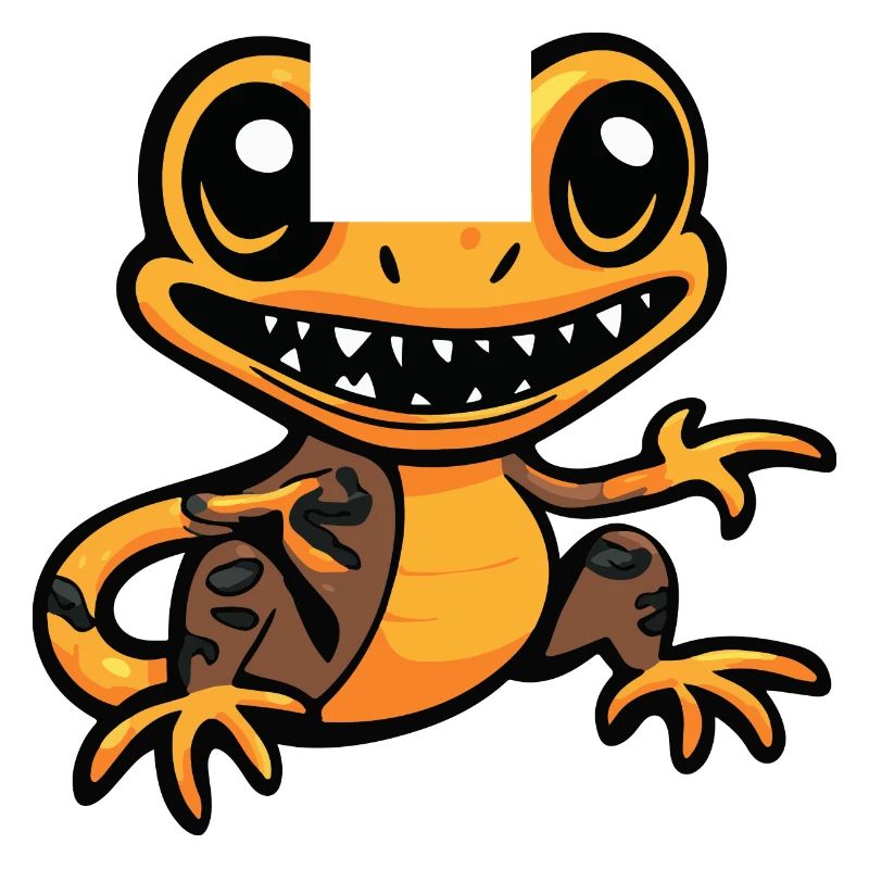 Lizard Halloween Comic Funny
