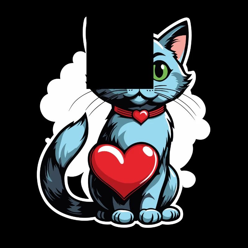Coeur de chat - Saint-Valentin