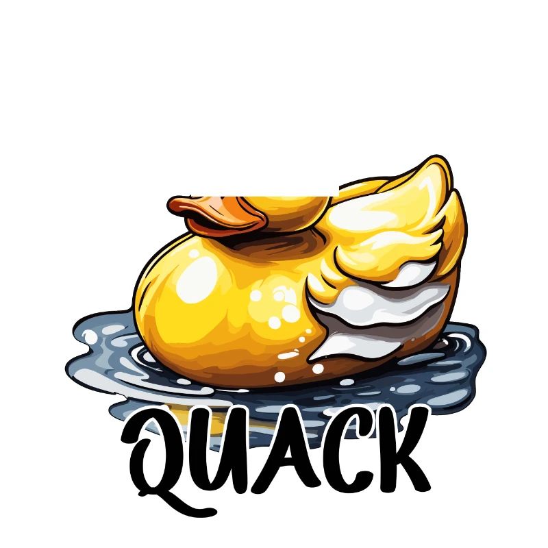 Canard en caoutchouc / Canard en caoutchouc / Eau / Baignoire