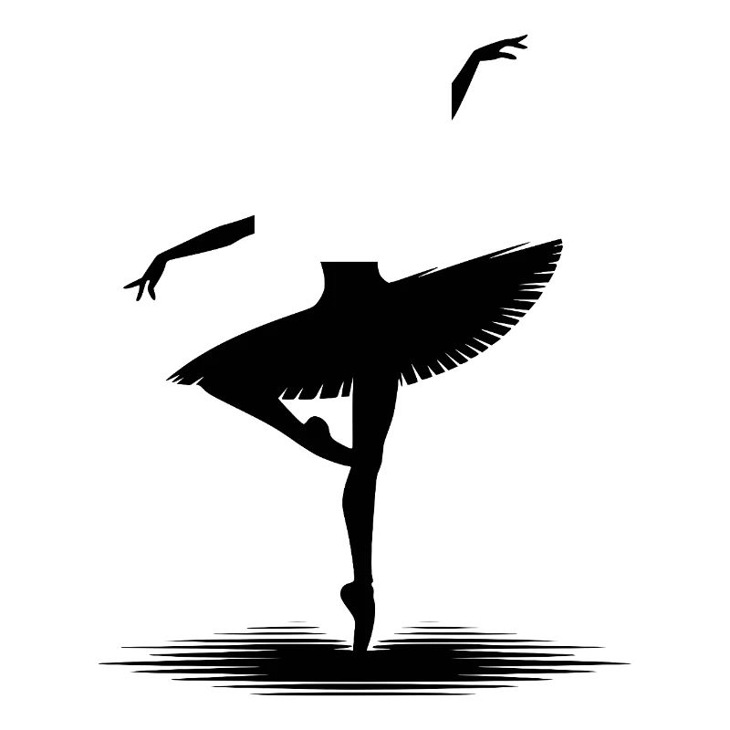 Conception de danse esthétique avec pose classique