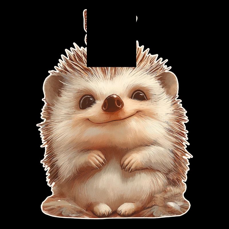 Hedgehog with butterfly