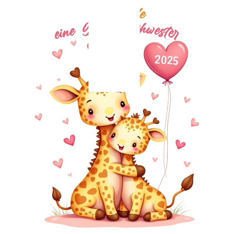 Ich Werde Große Schwester 2025 Giraffen Kinder