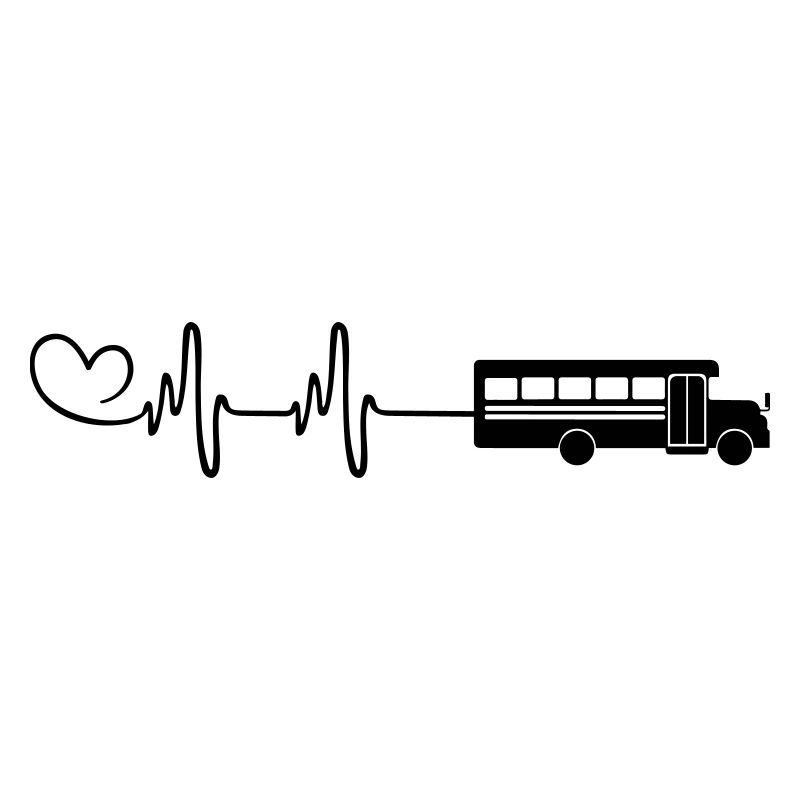 Schule Schulbus Herz Liebe Puls