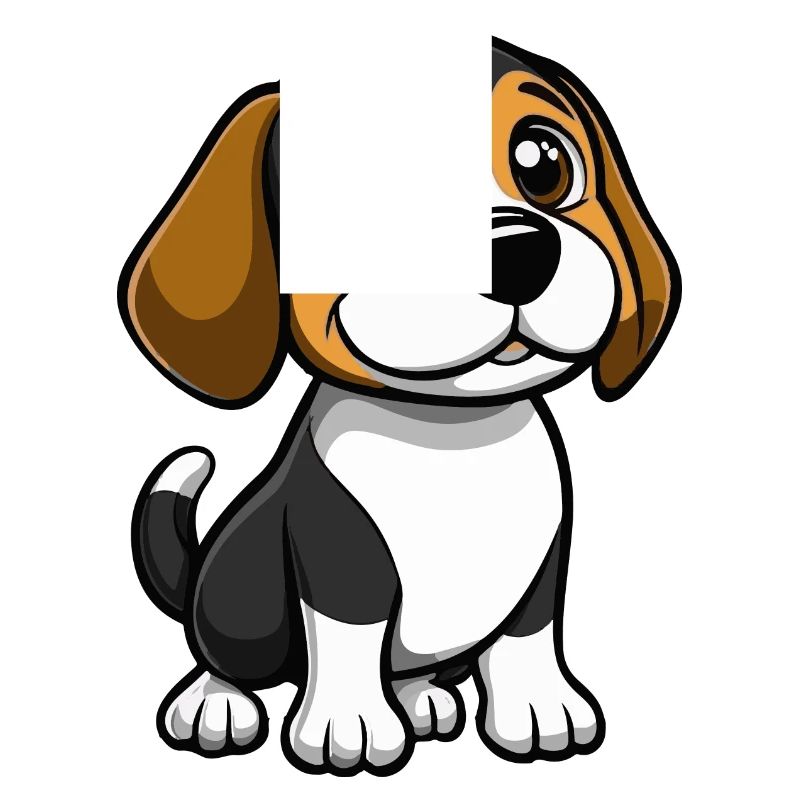 Beagle chien bande dessinée bébé