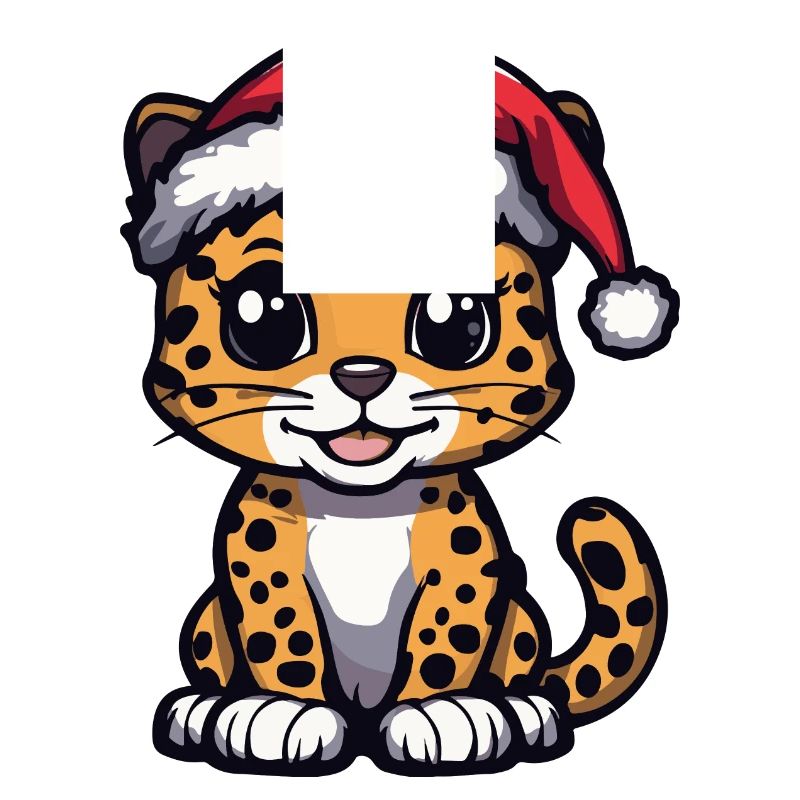 Noël léopard mignon