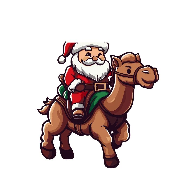 Kamel Weihnachtsmann