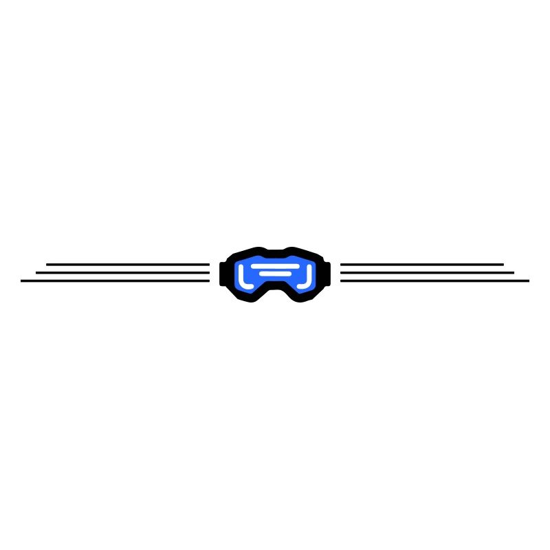 Ski Goggles Symbol Element Ski