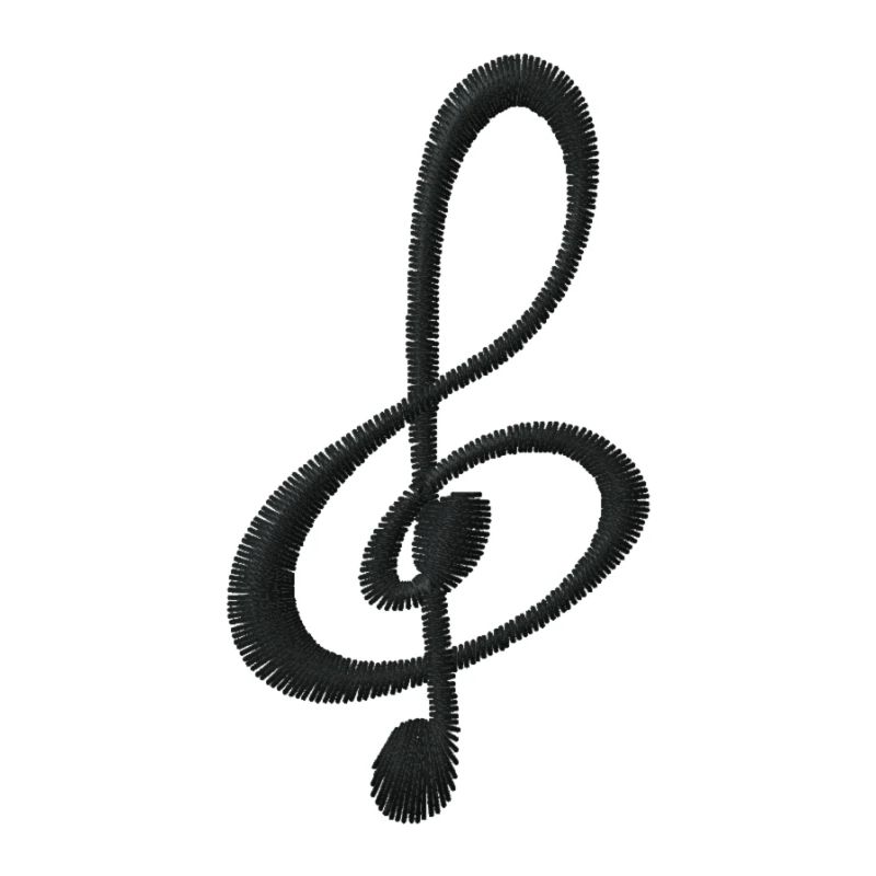 Note embroidered