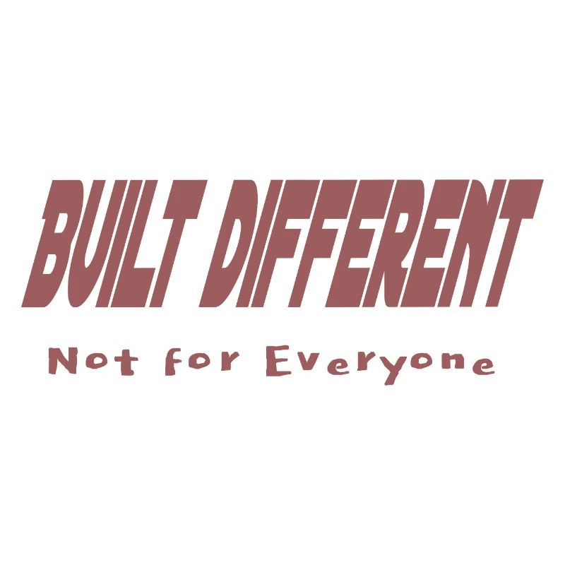 Construit différemment – pas pour tout le monde