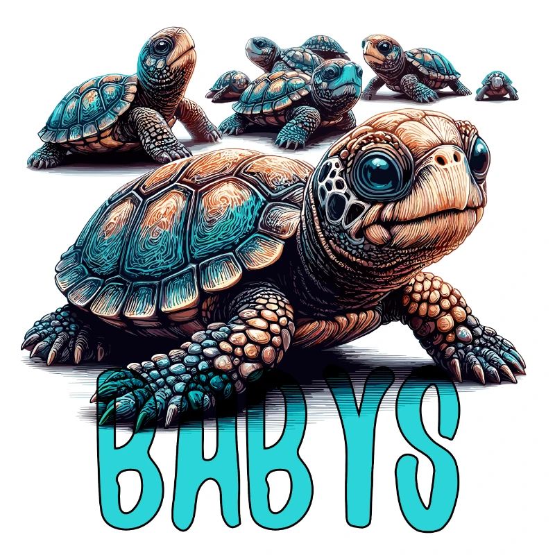 Tortoise Turtles Babies Gift